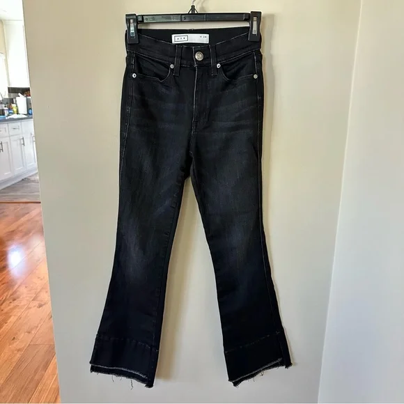 AYR The Shade Straight Crop Step Hem Jeans in Chill Uniform